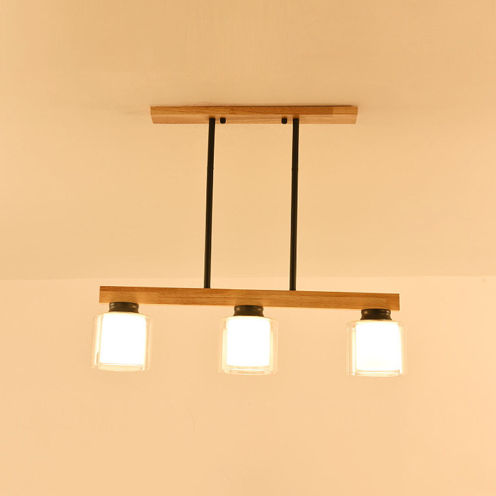 Nordic Wood Kitchen Bar Pendant Light – Stylish Scandinavian Design for Modern Kitchens and Dining Areas, Perfect Illumination Solution