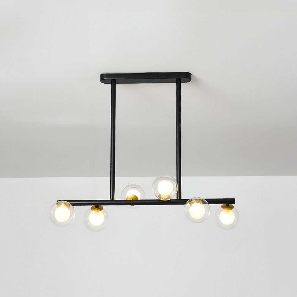 Nordic Style Glass Ceiling Bar Lights for Modern Kitchens - Elegant Illumination for Contemporary Home Decor