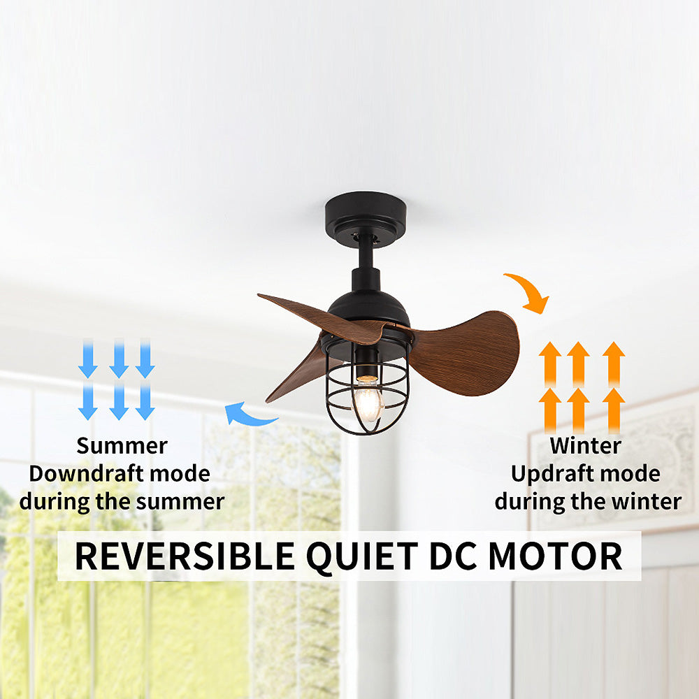 Charming Modern Dark Walnut Ceiling Fans with Integrated Lighting for Stylish Home Decor