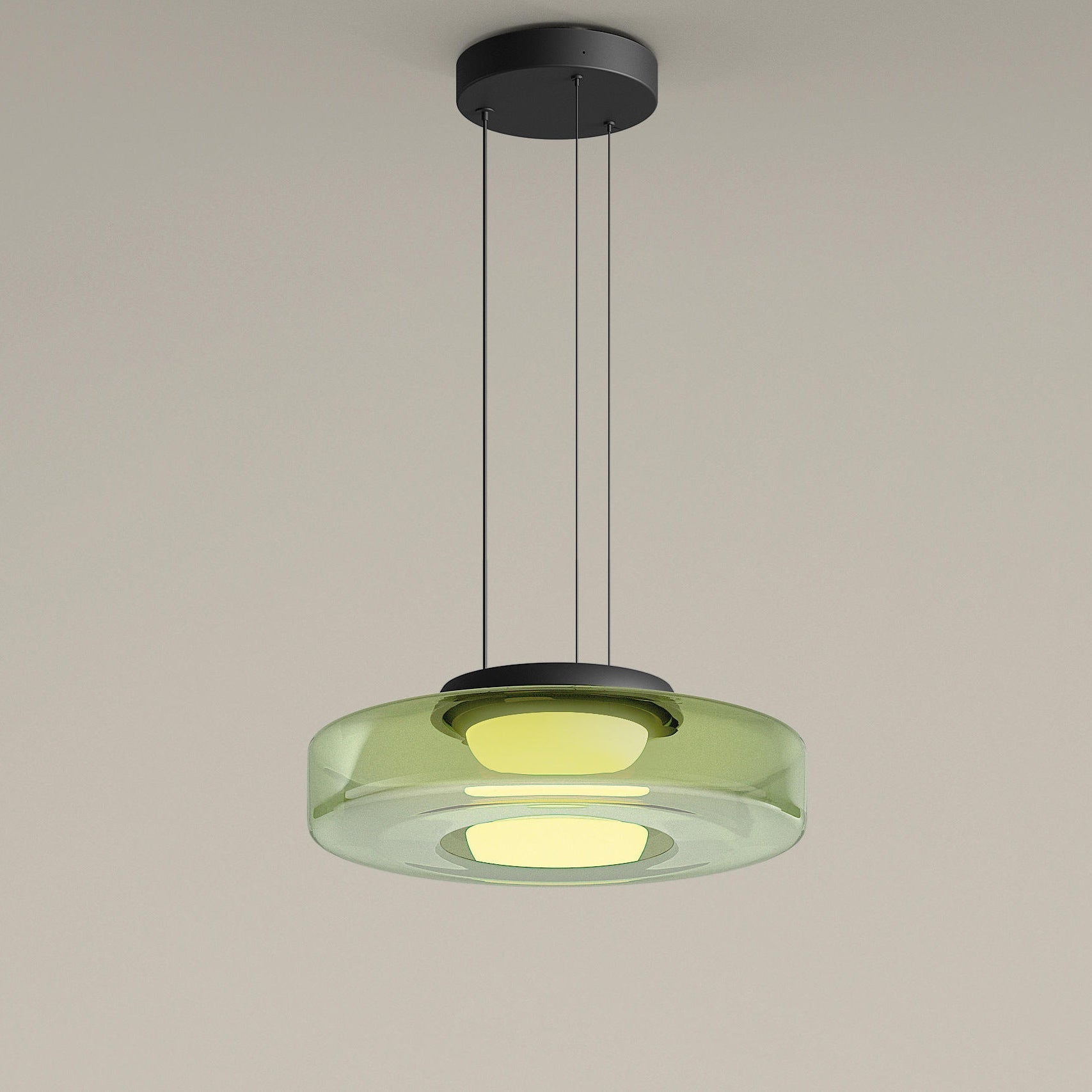 Contemporary Round Glass Pendant Light Fixture – Stylish Modern Lighting for Home Interiors and Elegant Spaces