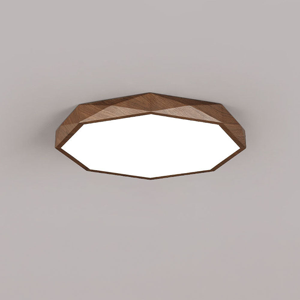 Brown Disc LED Ceiling Light for Bedroom - Sleek, Simple Design for Modern Interiors, Perfect Illumination for Any Space