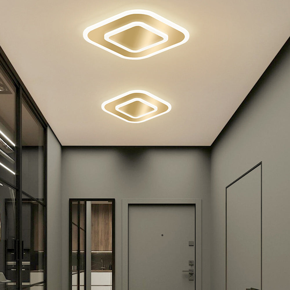 Elegant Medal LED Ceiling Light for Bedroom - Simple Design, Modern Illumination, Energy Efficient Lighting Solution