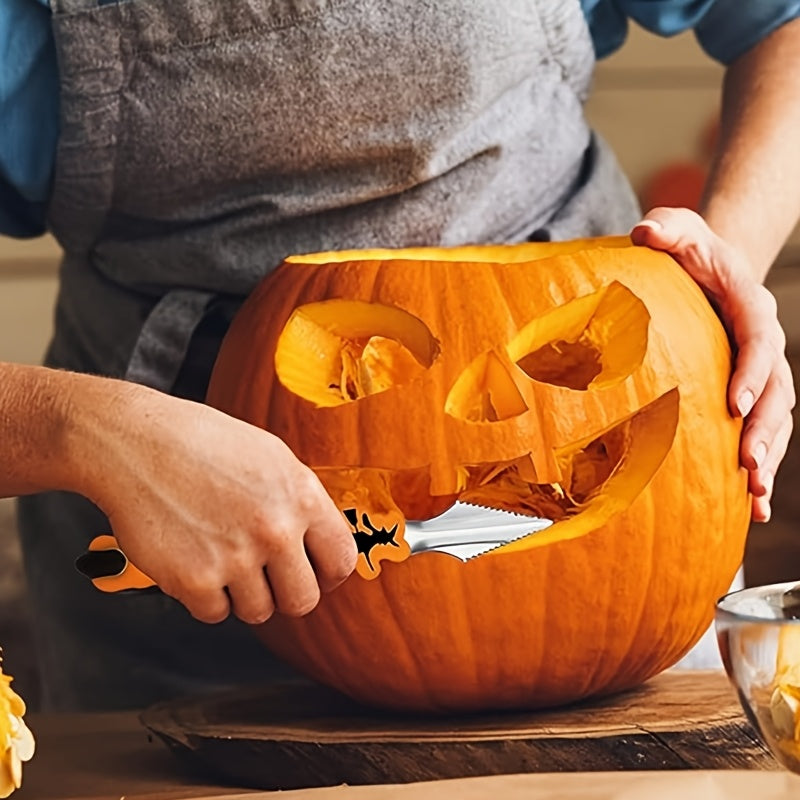 Kit de tallado de calabazas de acero inoxidable para Halloween | Calabazas talladas fáciles