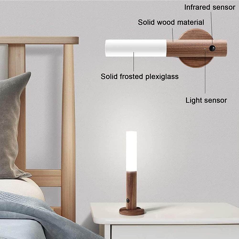 Acrylic LED Motion Sensor Night Lights for Minimalist Decor - Stylish Wall Lights for Effortless Illumination