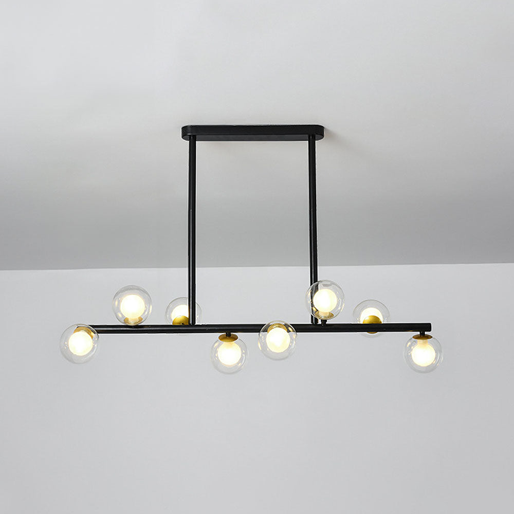 Nordic Style Glass Ceiling Bar Lights for Modern Kitchens - Elegant Illumination for Contemporary Home Decor