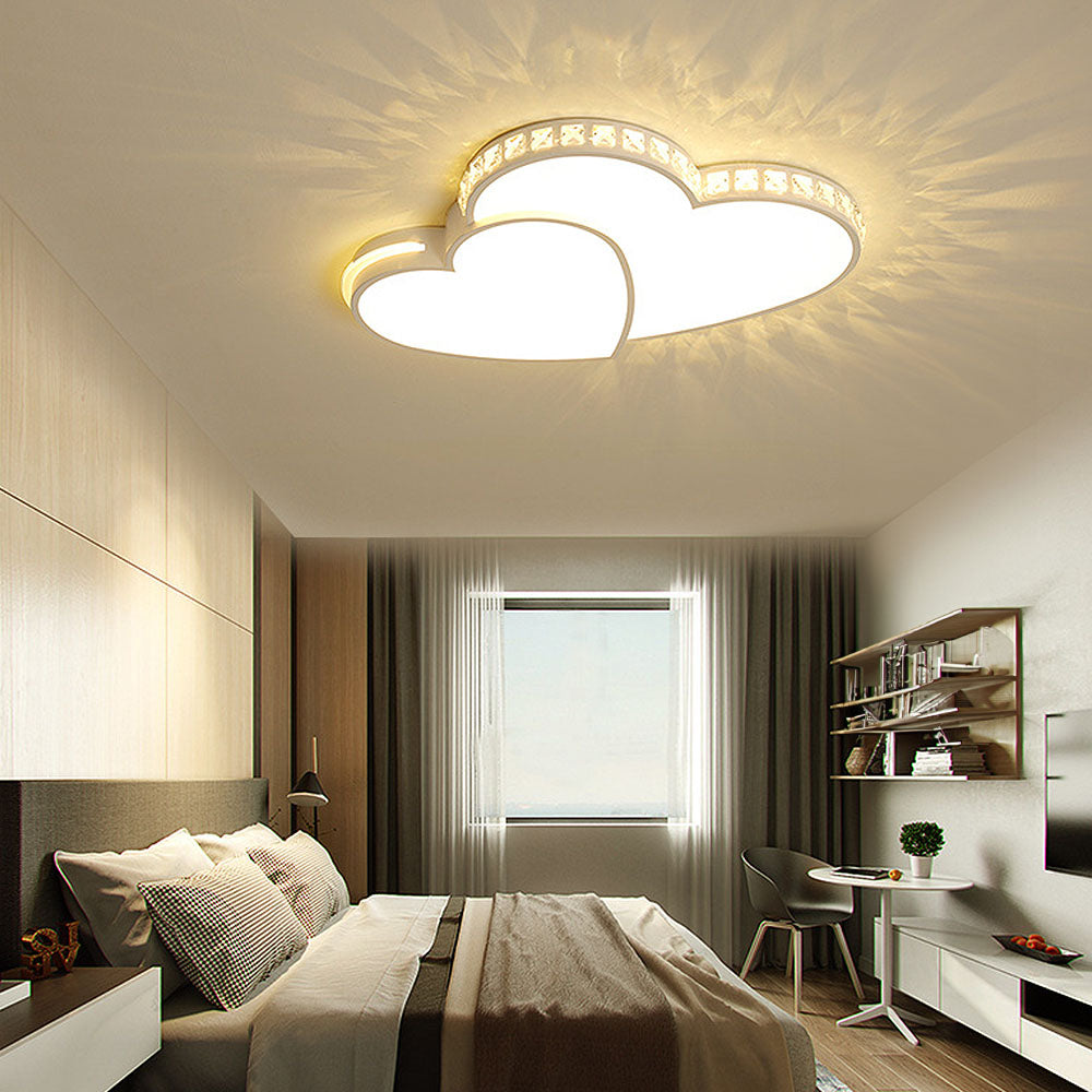 Modern Acrylic Art Deco LED Ceiling Light Fixture for Stylish Bedrooms and Contemporary Home Decor