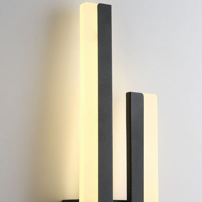 Aplique de pared LED de metal acrílico, accesorio de iluminación