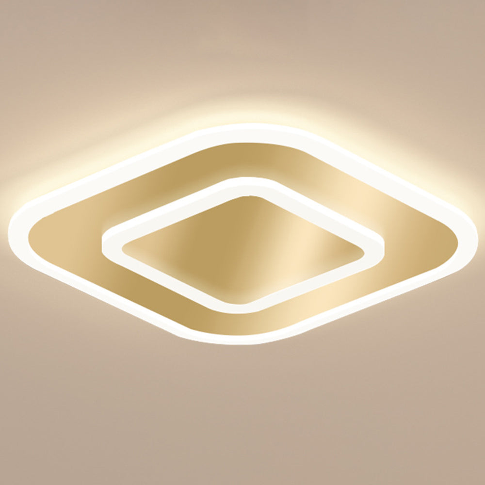 Elegant Medal LED Ceiling Light for Bedroom - Simple Design, Modern Illumination, Energy Efficient Lighting Solution