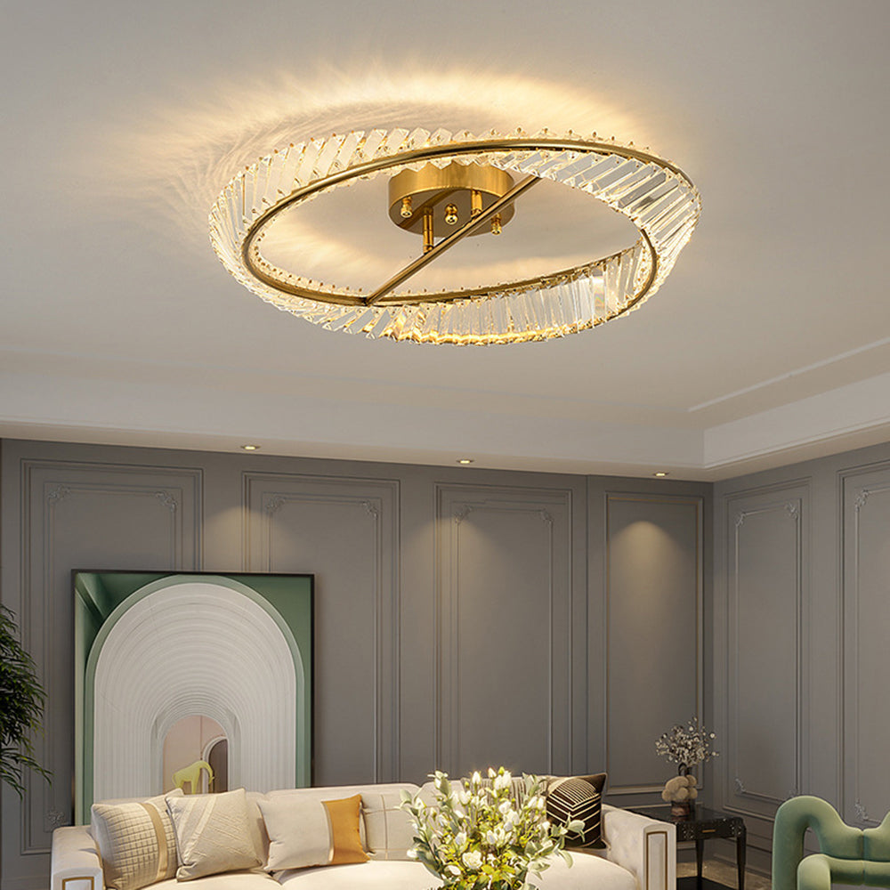 Elegant Crystal LED Ceiling Lights for Modern Homes - Energy-Efficient Illumination with Stunning Design and Brightness.