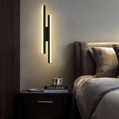 Aplique de pared LED de metal acrílico, accesorio de iluminación