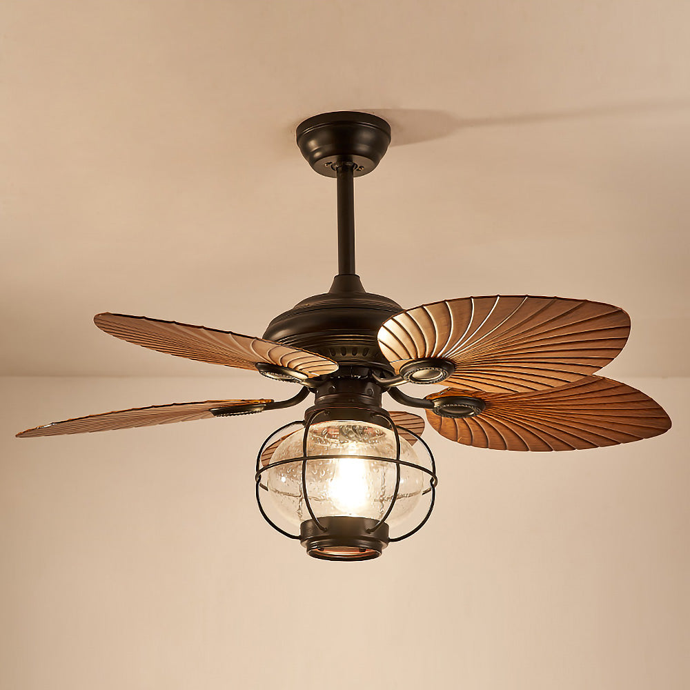 Sleek Black Creative Ceiling Fans with Outdoor Lighting for Stylish Home and Garden Spaces