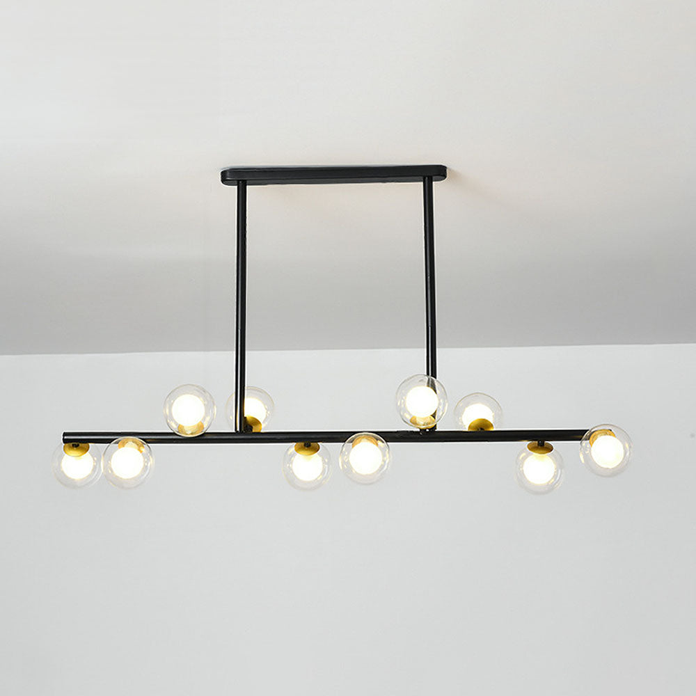 Nordic Style Glass Ceiling Bar Lights for Modern Kitchens - Elegant Illumination for Contemporary Home Decor