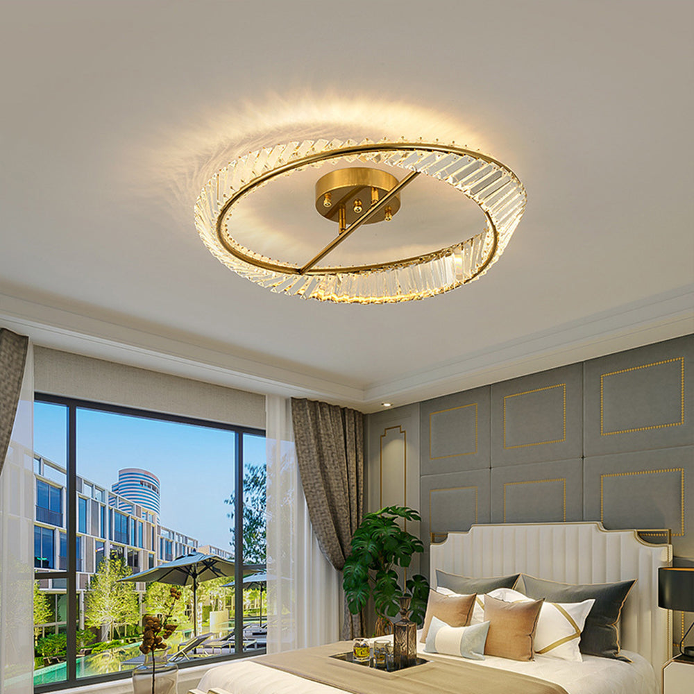 Elegant Crystal LED Ceiling Lights for Modern Homes - Energy-Efficient Illumination with Stunning Design and Brightness.