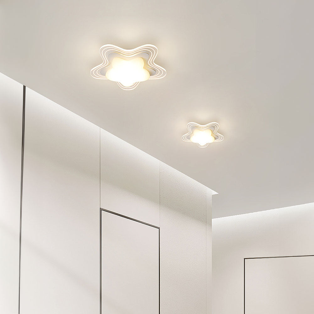 Art Deco Inspired Acrylic LED Ceiling Light for Bedrooms – Stylish Illumination Fixture with Modern Elegance