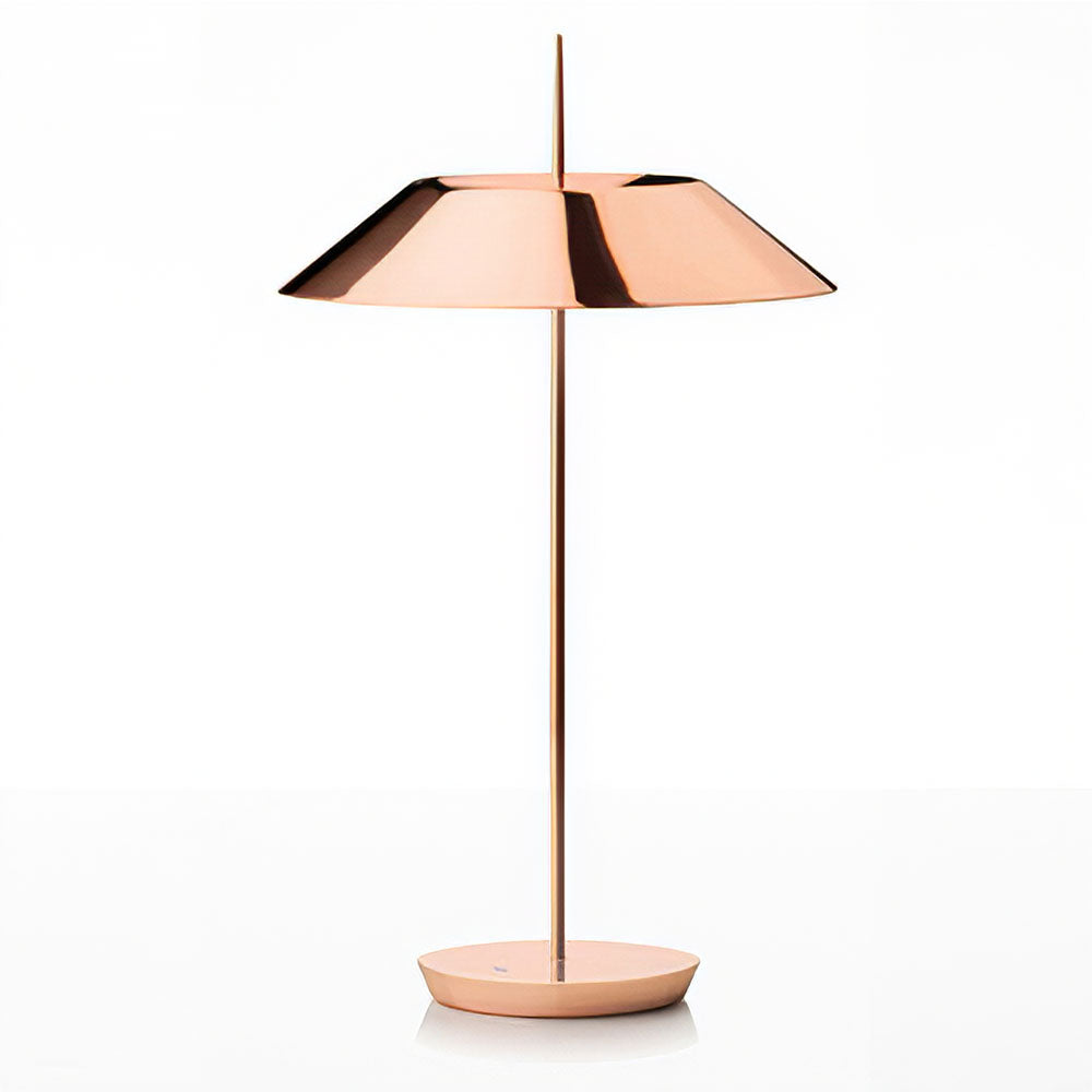 Sleek White Tapered LED Table Lamp with Simple Metal Design for Modern Home Lighting Solutions