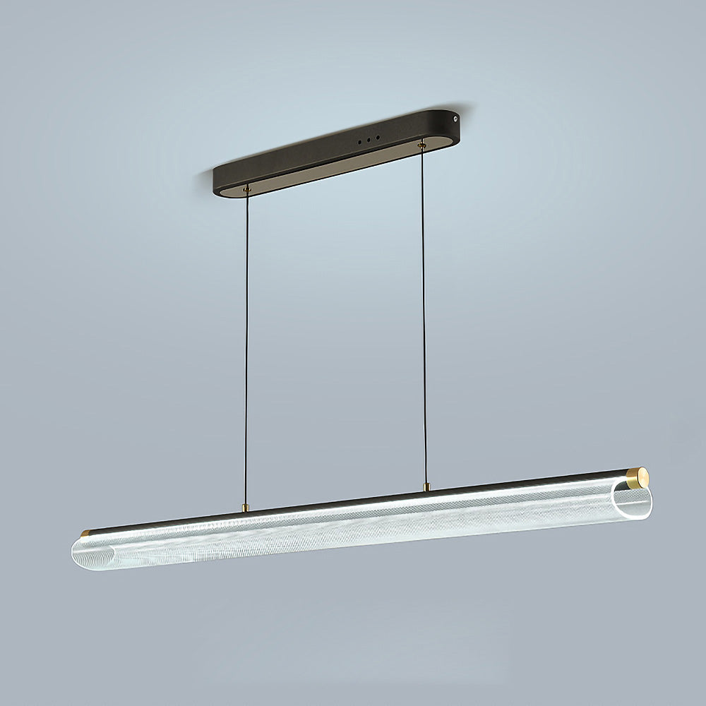 Nordic Modern Long LED Island Light Fixture for Contemporary Kitchen Spaces and Dining Areas