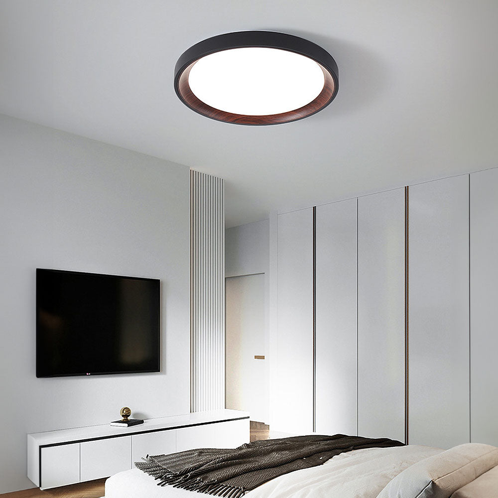 Sleek Modern Acrylic White LED Ceiling Light Fixture for Stylish Bedroom Illumination and Contemporary Home Decor