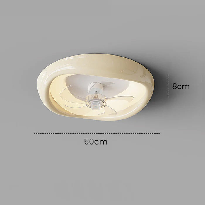 Elegant Macaron Style Bedroom Ceiling Fan with Integrated Light – Modern Design for Comfortable Living Spaces