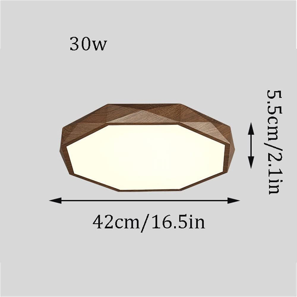 Brown Disc LED Ceiling Light for Bedroom - Sleek, Simple Design for Modern Interiors, Perfect Illumination for Any Space