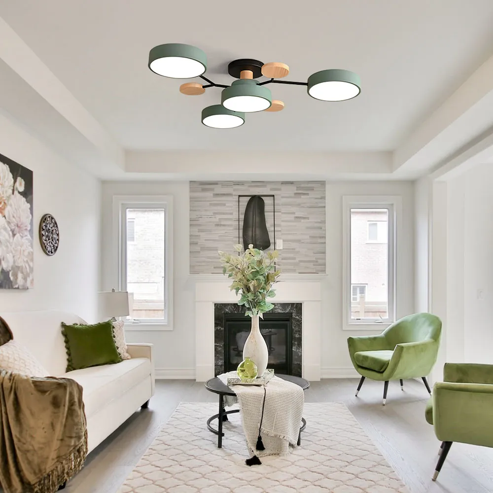 Contemporary Circular LED Ceiling Light for Modern Living Rooms – Stylish Illumination for Your Home Decor