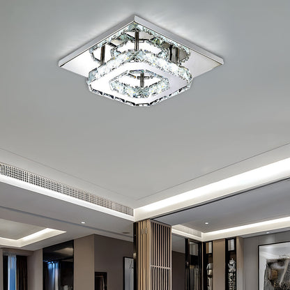 Ceiling Light Crystal LED Modern Flush Fixture