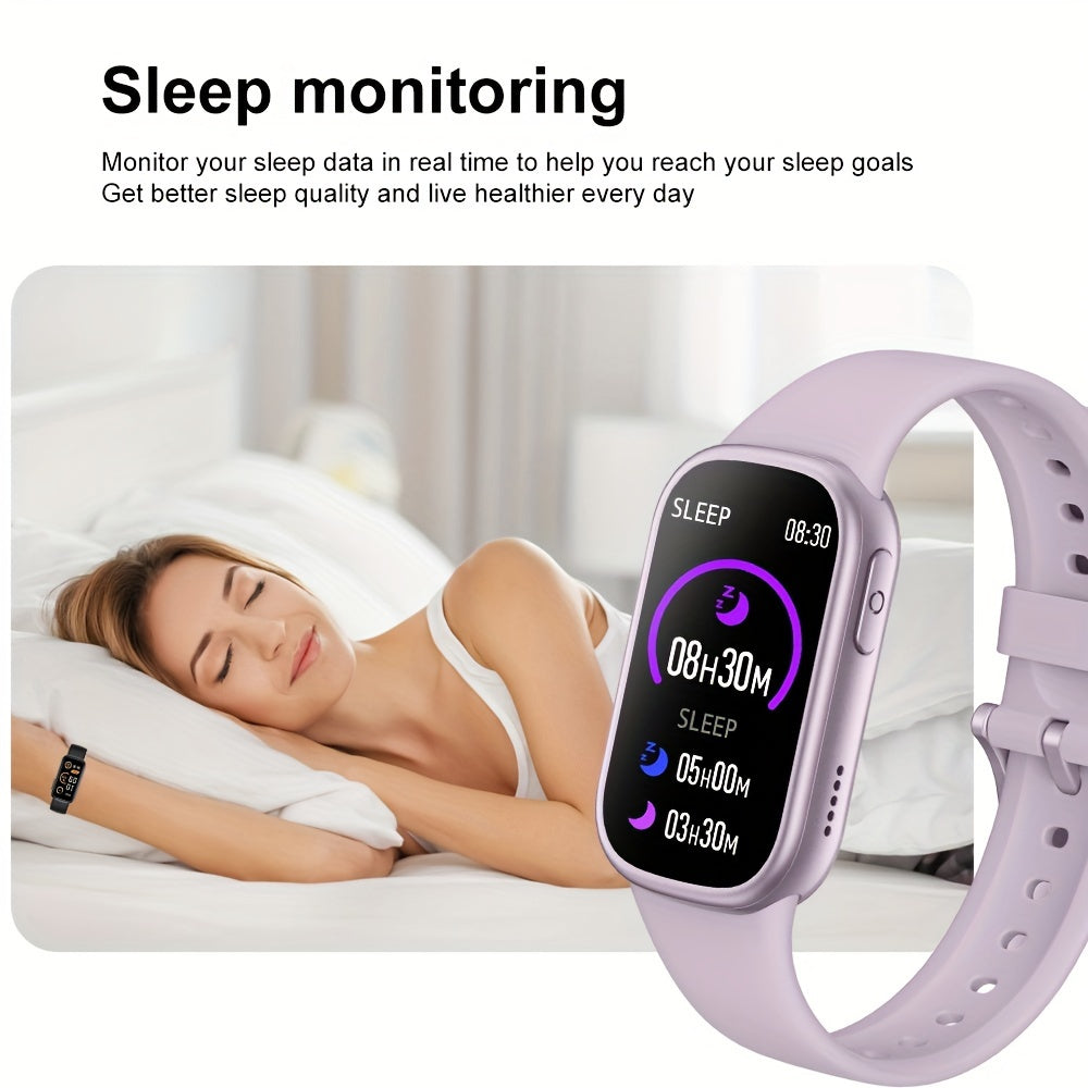 Montre intelligente étanche traqueur de fitness en silicone