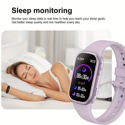 Montre intelligente étanche traqueur de fitness en silicone