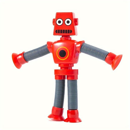 Jouet sensoriel tube à ventouse robot pour enfants
