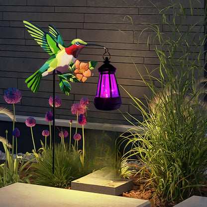 Lumières solaires d'extérieur avec lanternes de Père Noël