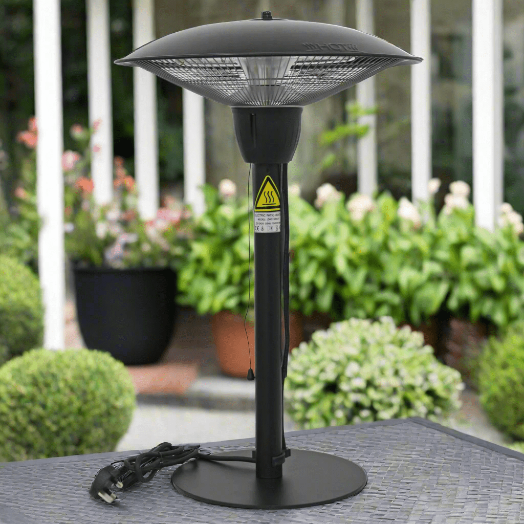 Calefactor Eléctrico para Patio con Diseño de Mesa