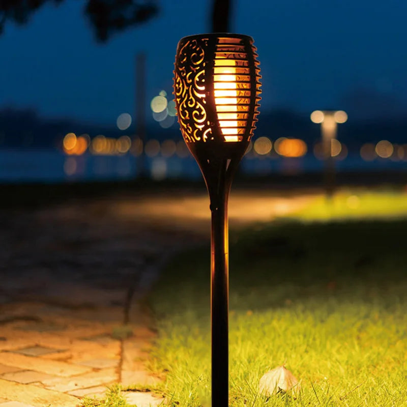 Outdoor Solar Garden Torch Light Flame Effect