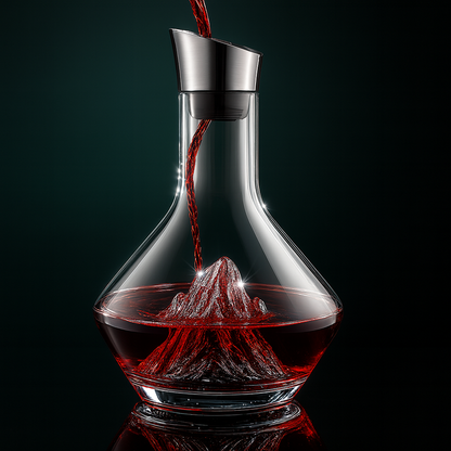 Carafe aérateur en verre cristal pour vin