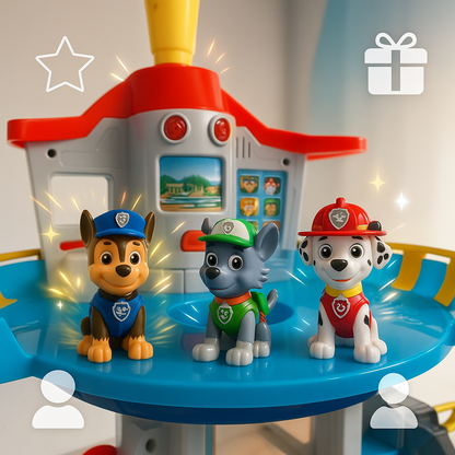 Kids Car Track Playset Slide Tower