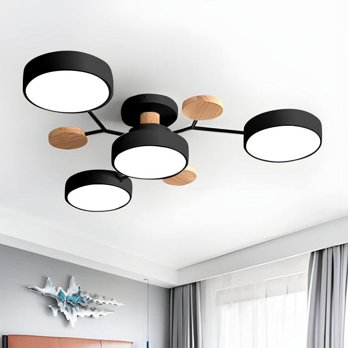 Contemporary Circular LED Ceiling Light for Modern Living Rooms – Stylish Illumination for Your Home Decor