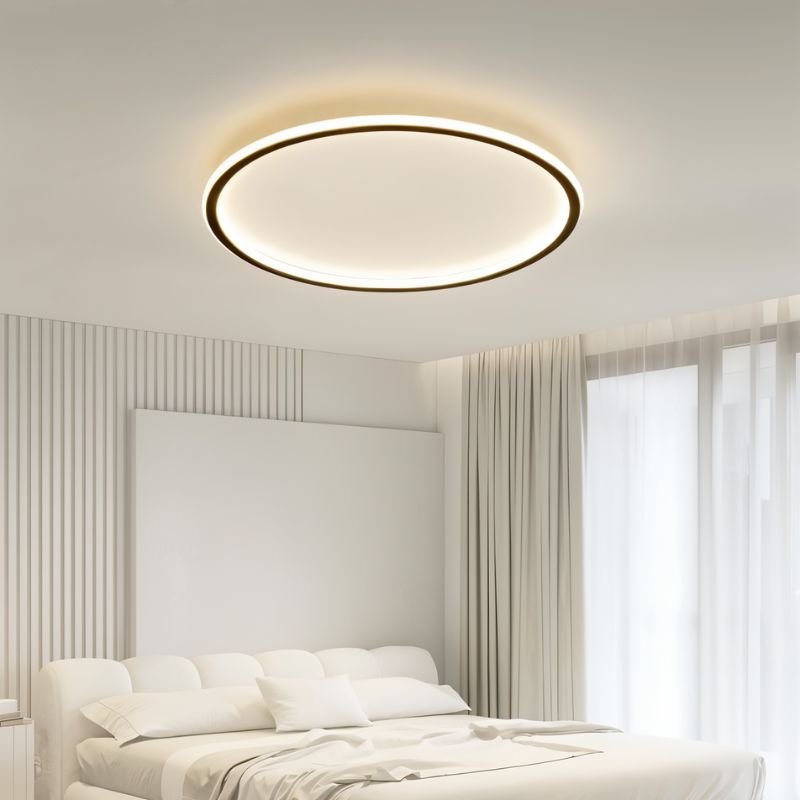 Sleek Ultra-Thin Round Low Ceiling Light Fixture for Modern Spaces - Stylish Illumination for Contemporary Interiors