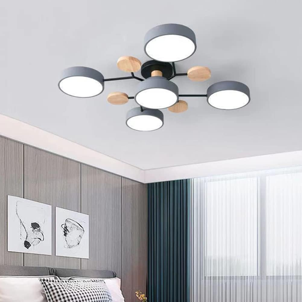 Contemporary Round Low Ceiling Light Fixture for Living Room Ambiance and Style Enhancement