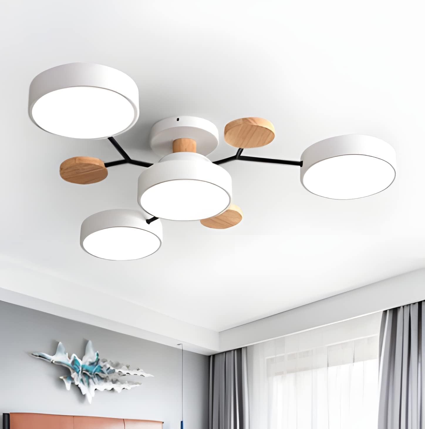 Contemporary Circular LED Ceiling Light for Modern Living Rooms – Stylish Illumination for Your Home Decor