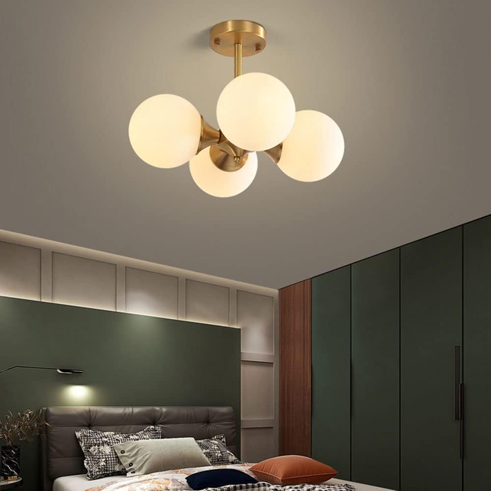 Illuminating LED Glass Ball Ceiling Light Fixture for Stylish Home Décor and Ambient Lighting Solutions