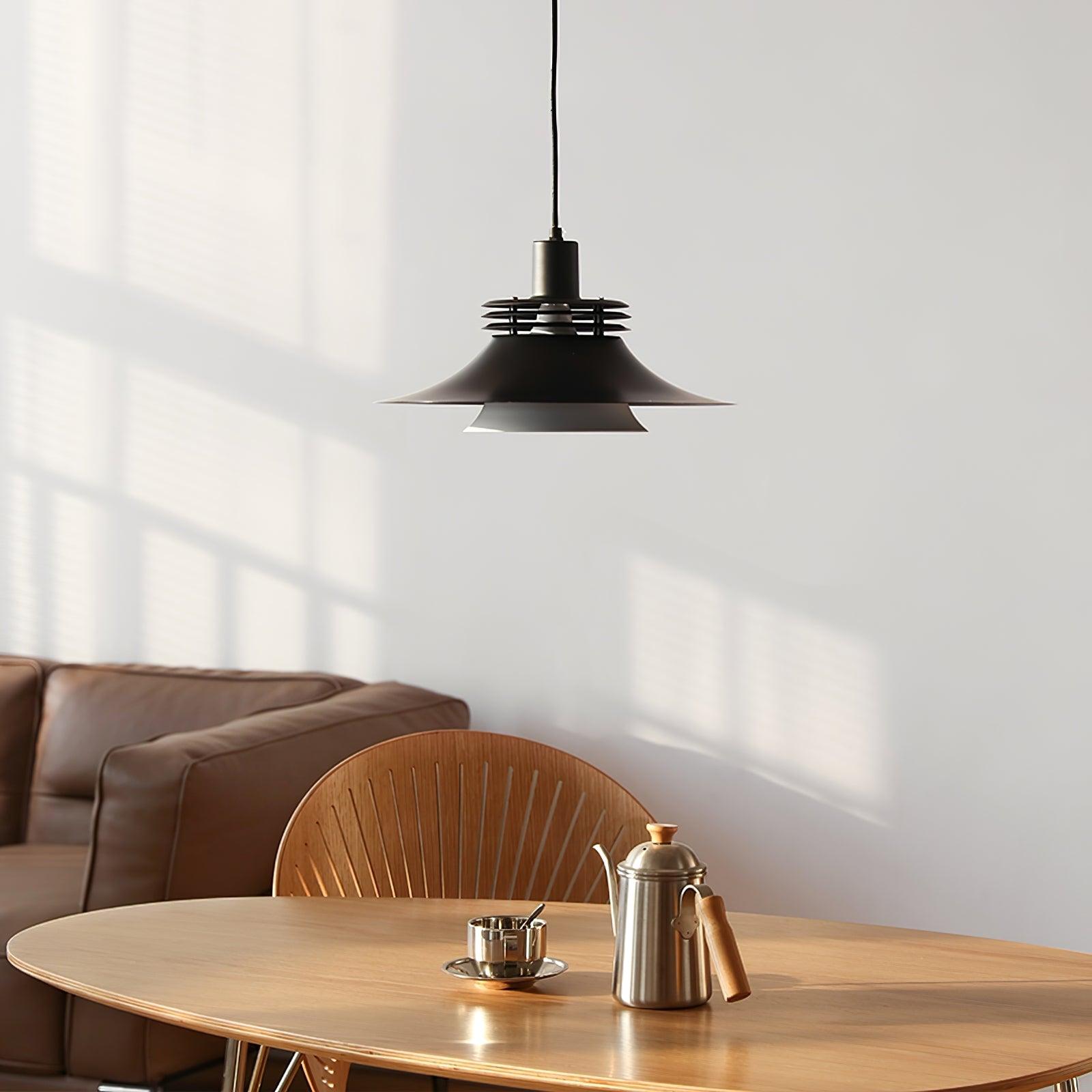 Sleek Modern Black Aluminium Pendant Light Fixture for Stylish Home Decor and Contemporary Lighting Solutions