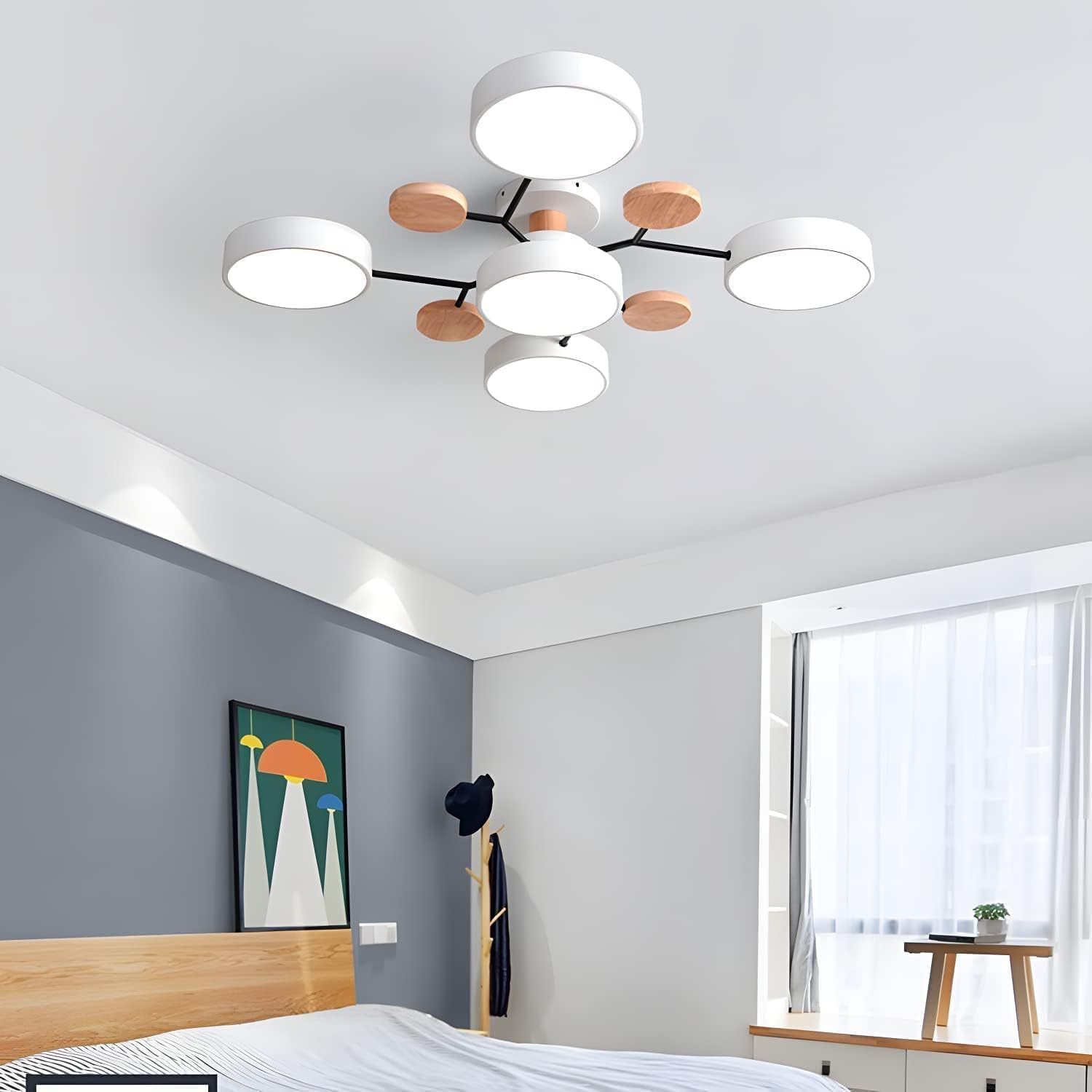 Contemporary Circular LED Ceiling Light for Modern Living Rooms – Stylish Illumination for Your Home Decor