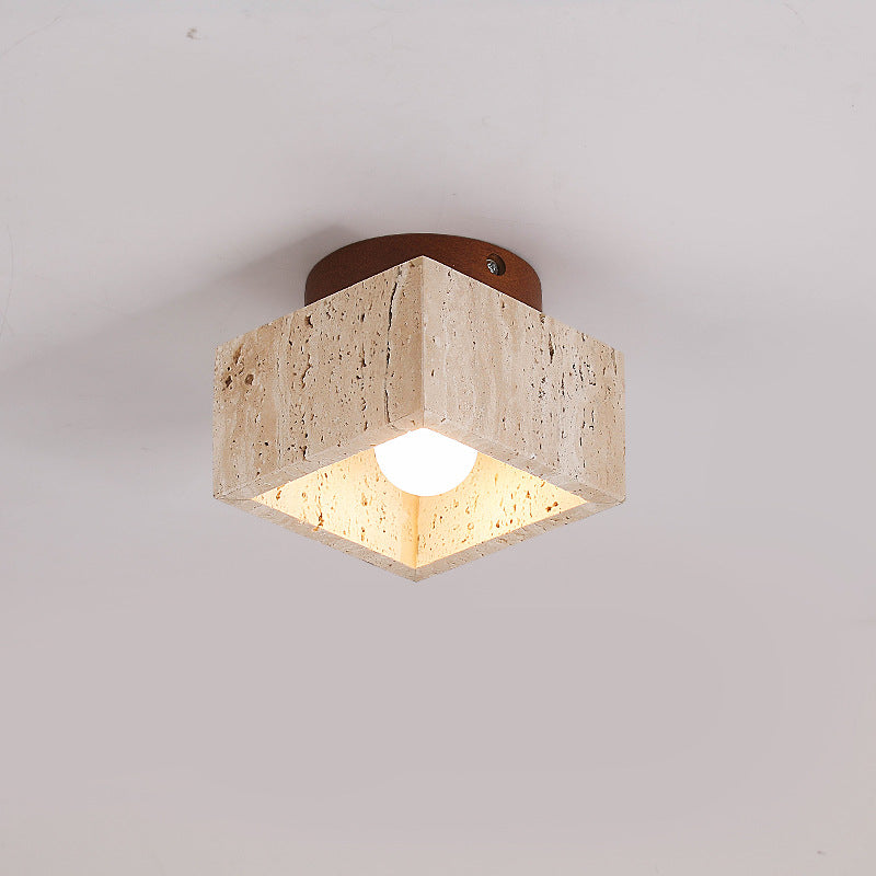 Wooden Simplicity Cylindrical Ceiling Light for Hallway – Elegant and Modern Lighting Solution for Your Home