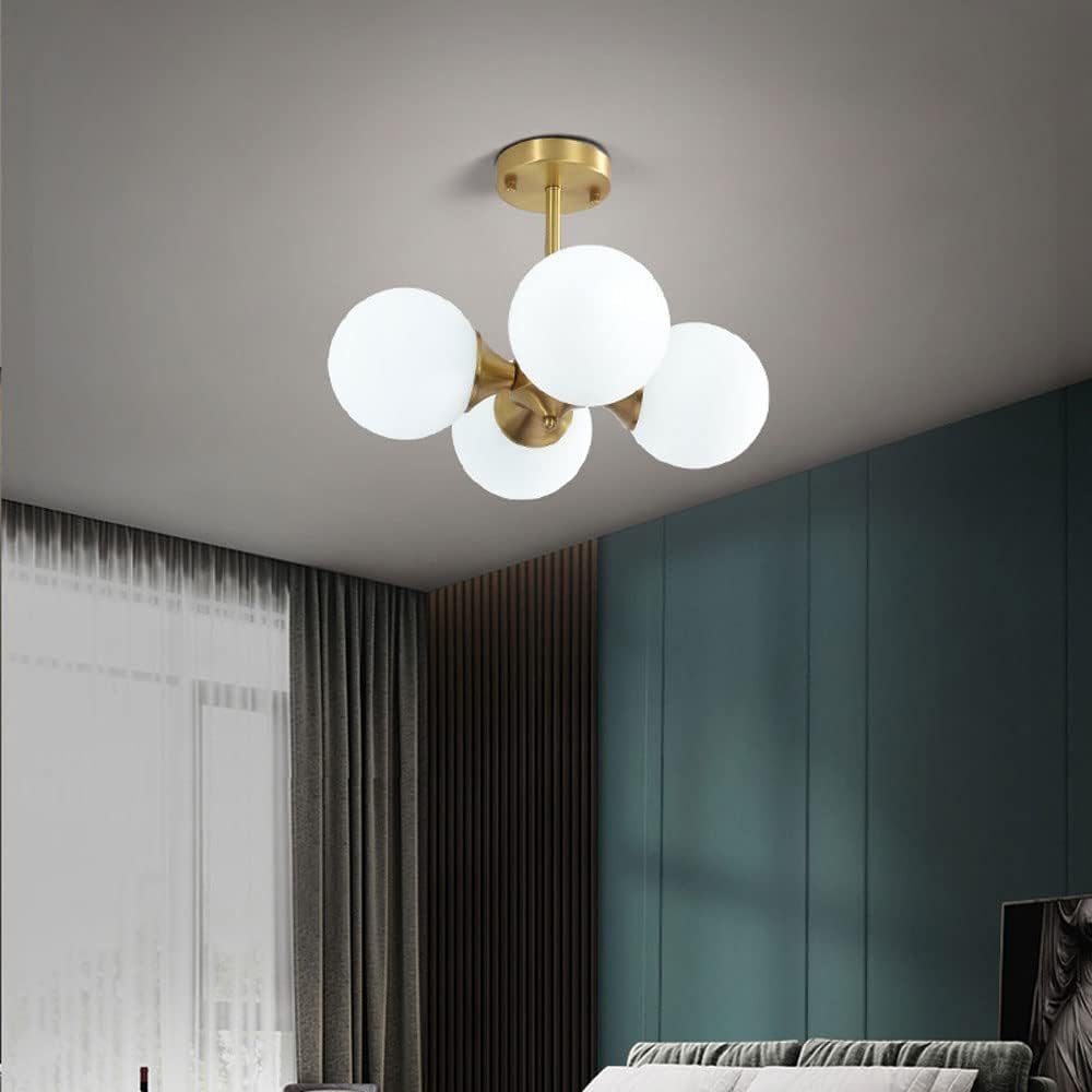 Illuminating LED Glass Ball Ceiling Light Fixture for Stylish Home Décor and Ambient Lighting Solutions