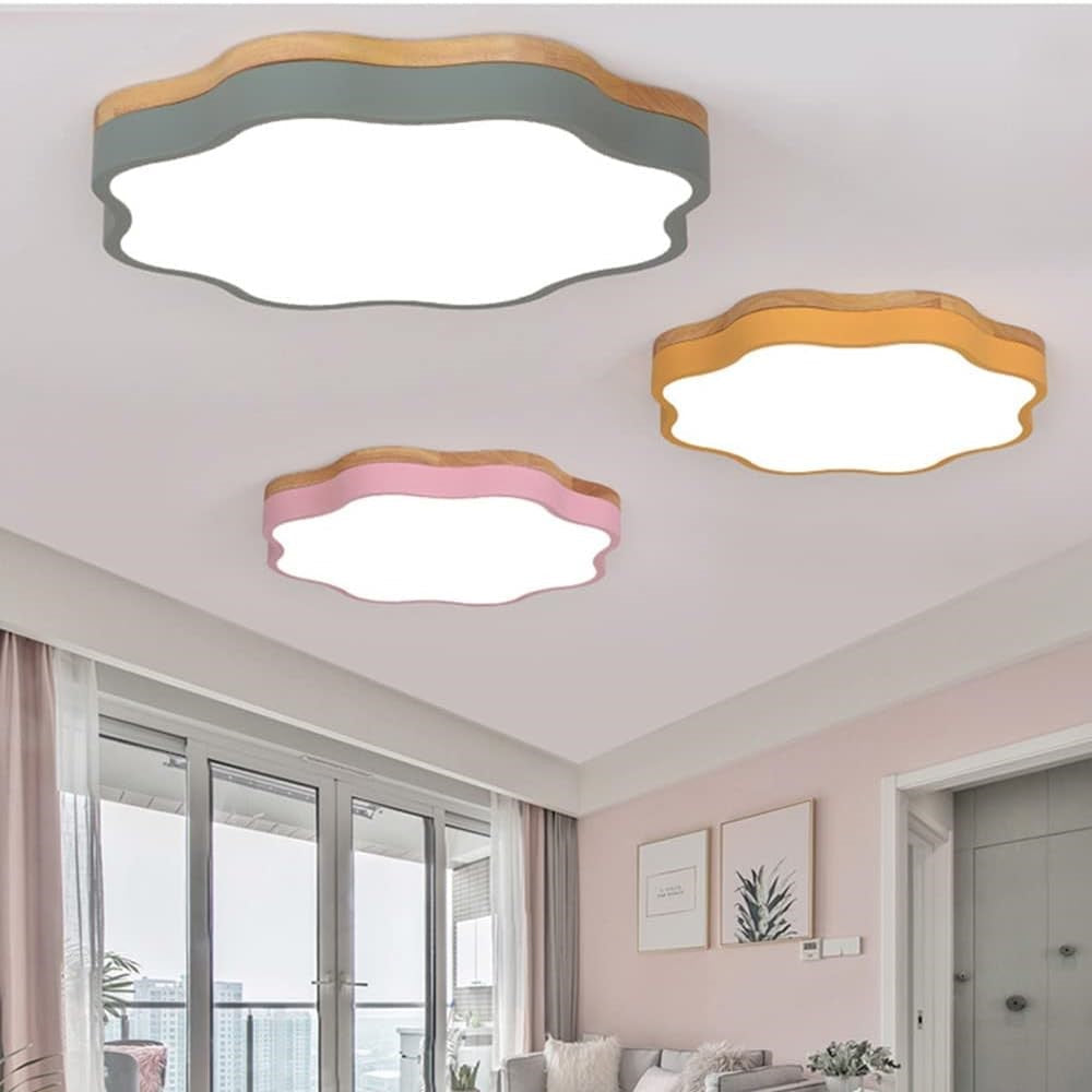 Acrylic Flower LED Ceiling Light for Kids' Bedrooms - Charming Illumination for Playful Spaces