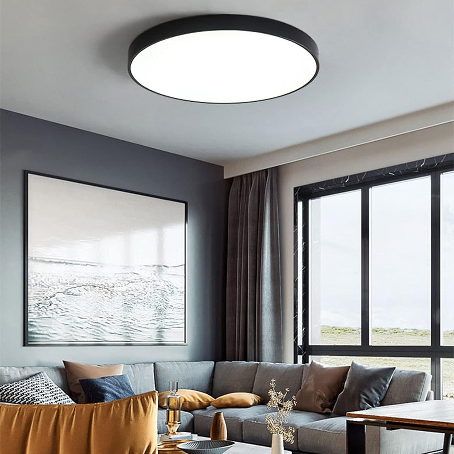 Sleek Modern Flush Ceiling Lights for Living Room: Stylish Illumination Solutions for Contemporary Home Décor