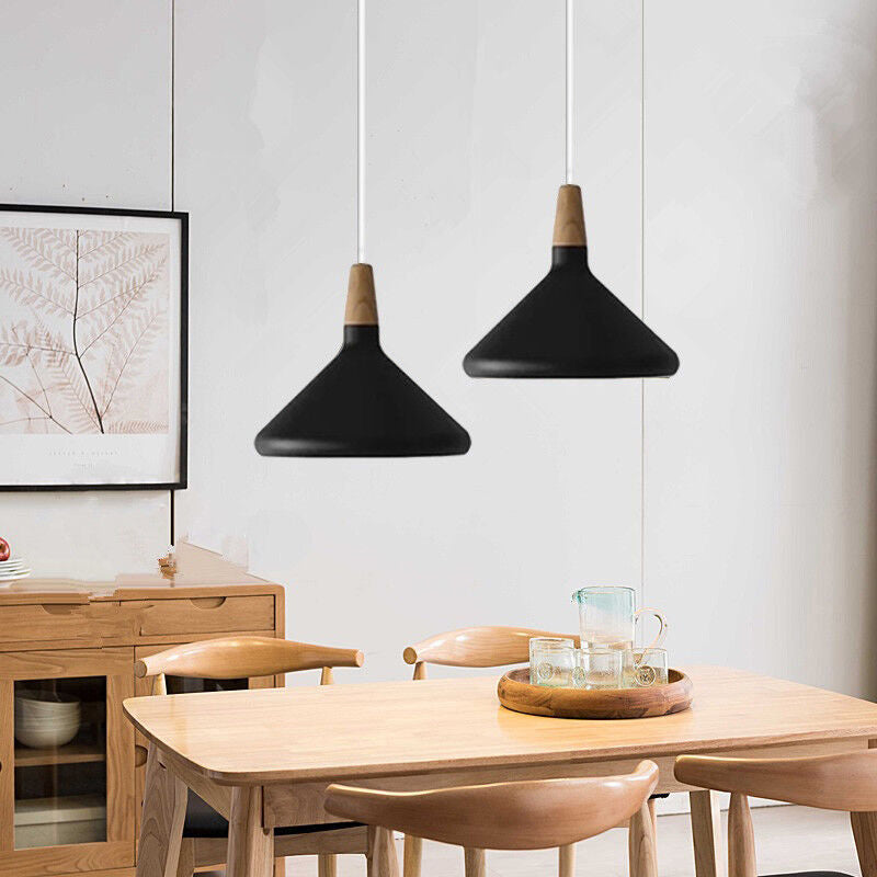 Nordic Macaron Inspired Wooden Pendant Light – Stylish and Creative Lighting Solution for Modern Interiors