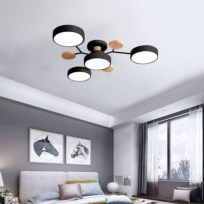 Contemporary Circular LED Ceiling Light for Modern Living Rooms – Stylish Illumination for Your Home Decor