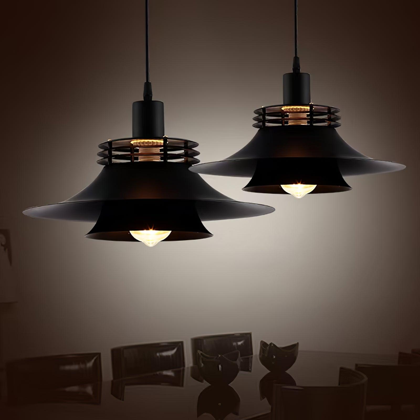 Sleek Modern Black Aluminium Pendant Light Fixture for Stylish Home Decor and Contemporary Lighting Solutions