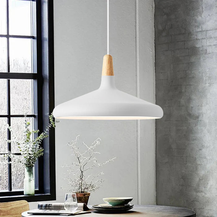 Nordic Macaron Inspired Wooden Pendant Light – Stylish and Creative Lighting Solution for Modern Interiors