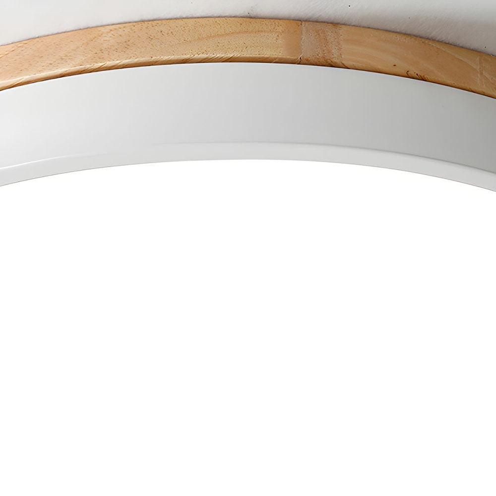 Ceiling Light Modern Wood LED Flush Fitting