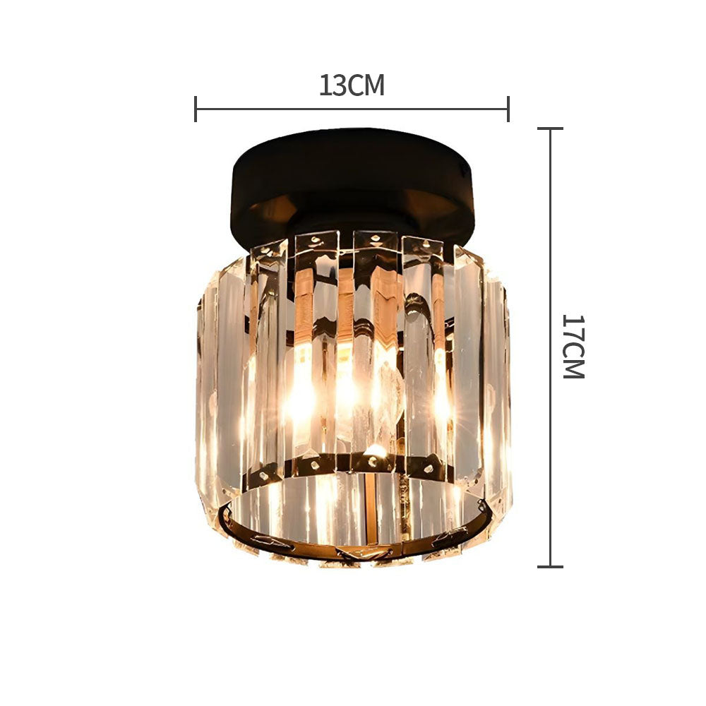 Contemporary 1-Light Flush Mount Ceiling Light for Hallway - Stylish and Modern Lighting Fixture for Home Interiors